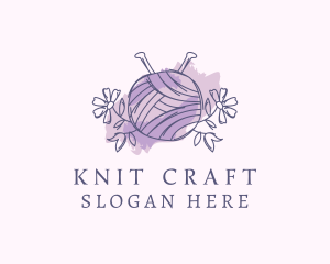 Knitting Yarn Craft logo design