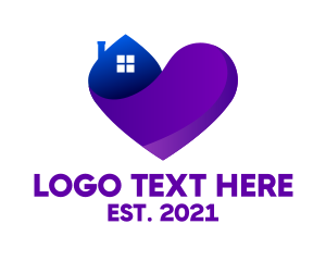 Safe At Home - Household Heart Community logo design