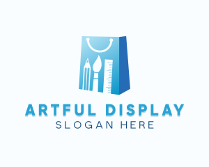 Art Material Shopping logo design