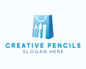 Art Material Shopping logo design