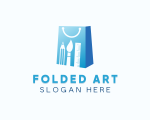 Art Material Shopping logo design