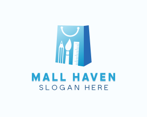 Art Material Shopping logo design