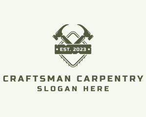 Carpenter - Hammer Carpenter Tools logo design