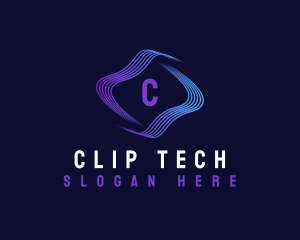 Cyber Wave Tech logo design