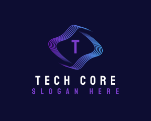 Cyber Wave Tech logo design