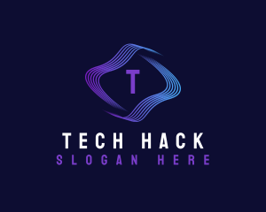 Cyber Wave Tech logo design