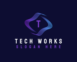 Cyber Wave Tech logo design