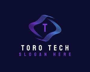 Cyber Wave Tech logo design