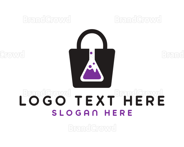 Flask Shopping Bag Logo