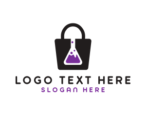 Laboratory - Flask Shopping Bag logo design