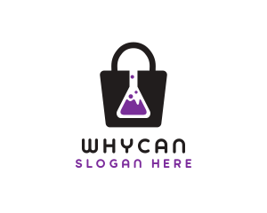 Science - Flask Shopping Bag logo design