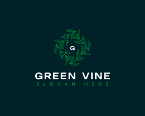 Organic Vine Leaves logo design