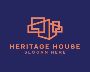 Establishment - Primitive Shape House logo design