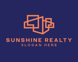 Primitive Shape Realty logo design