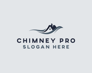 Chimney - Residential House Chimney Roofing logo design