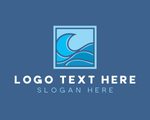 Tide - Surfing Ocean Wave logo design