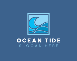 Tide - Surfing Ocean Wave logo design