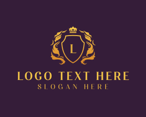 Medieval - Elegant Royal Shield logo design