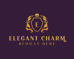 Elegant Royal Shield logo design