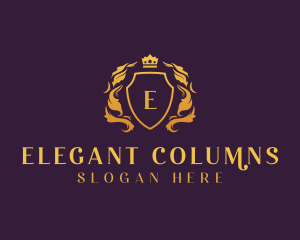 Elegant Royal Shield logo design