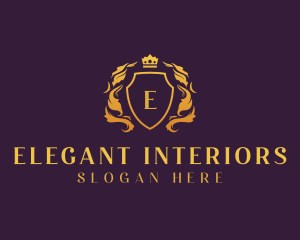 Elegant Royal Shield logo design