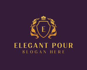 Elegant Royal Shield logo design