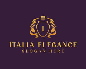 Elegant Royal Shield logo design