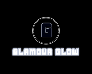 Glowing Futuristic Gaming Tech logo design