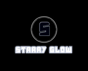 Glowing Futuristic Gaming Tech logo design