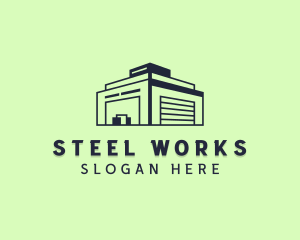 Stockroom Warehouse Factory logo design