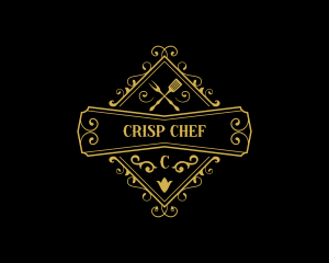 Elegant Restaurant Cuisine logo design