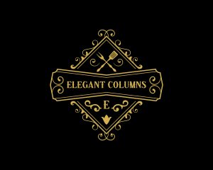 Elegant Restaurant Cuisine logo design