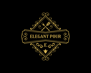 Elegant Restaurant Cuisine logo design