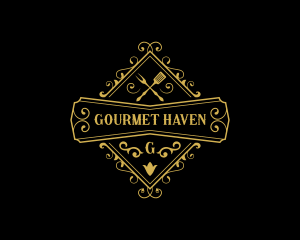 Elegant Restaurant Cuisine logo design