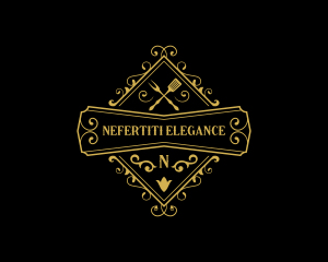 Elegant Restaurant Cuisine logo design