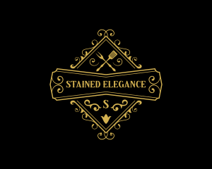 Elegant Restaurant Cuisine logo design