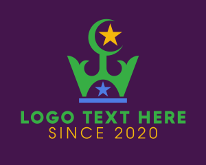 Prince - Islam Religion Crown logo design