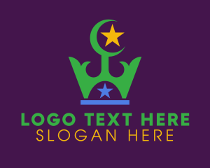 Islam Religion Crown Logo