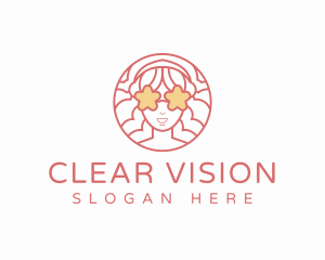 Glasses - Girl Star Glasses logo design