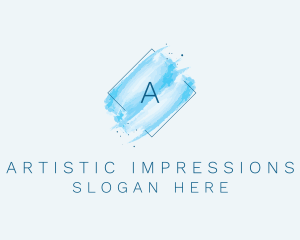 Watercolor Art Paint logo design