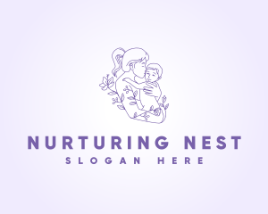 Parent Nursing Child logo design