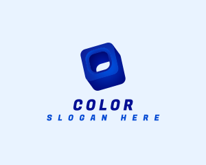 3D Cube Block Logo