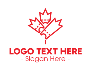 Coupon - Canadian Maple Tickets logo design