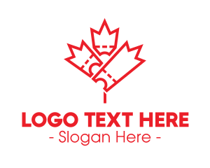 Canadian - Canadian Maple Tickets logo design