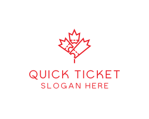 Ticket - Canadian Maple Tickets logo design