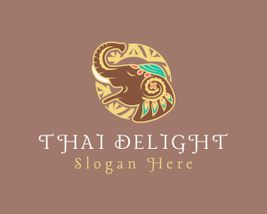 Thailand - Fancy Elegant Elephant logo design