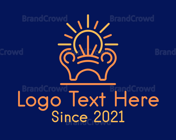 Lightbulb Armchair Furniture Logo