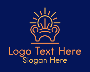 Lightbulb Armchair Furniture Logo