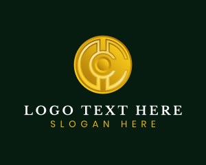 Investment - Financial Coin Medallion Letter C logo design