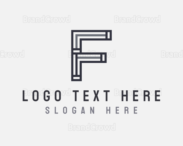 Strong Minimal Letter F Logo